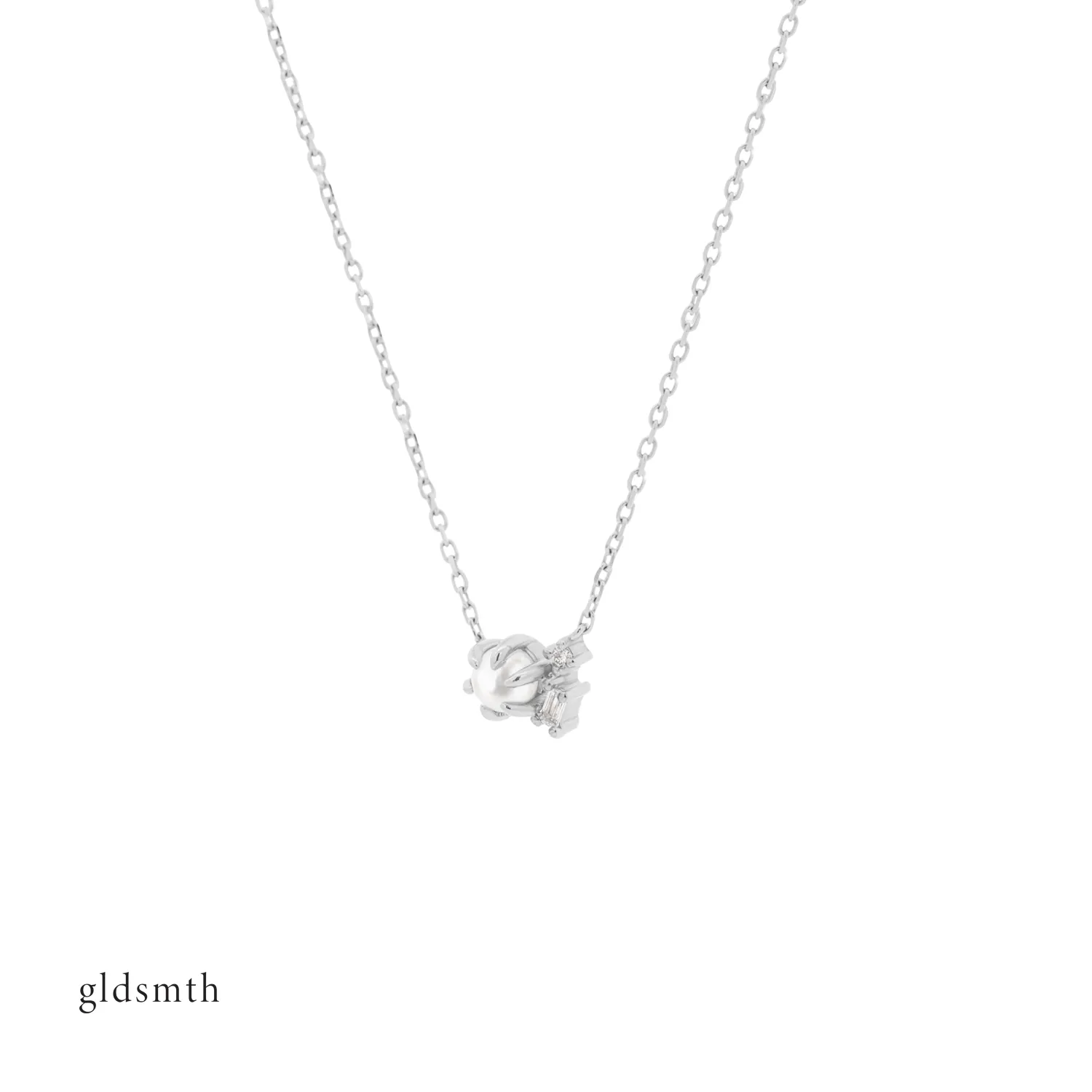 10k White Gold Natalia Necklace