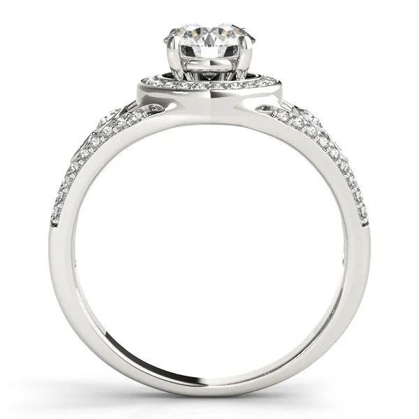 3/4 ct Forever Brilliant Moissanite Diamond Halo Engagement Ring - Joie