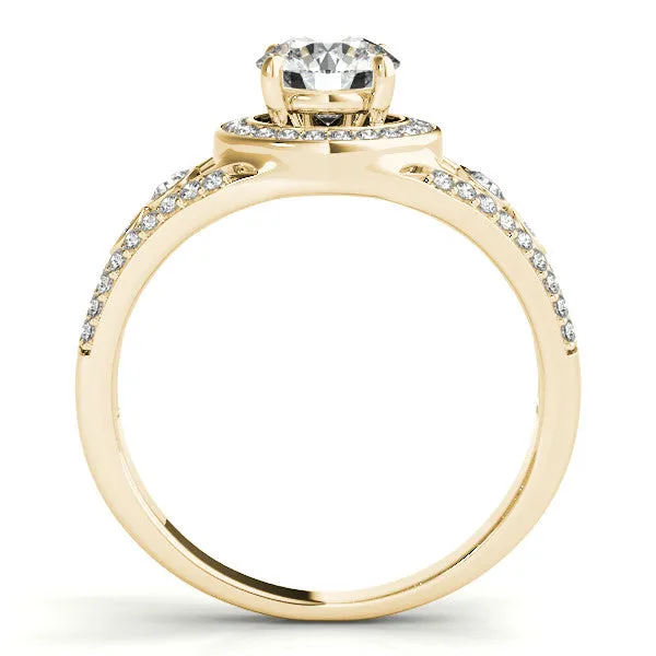 3/4 ct Forever Brilliant Moissanite Diamond Halo Engagement Ring - Joie