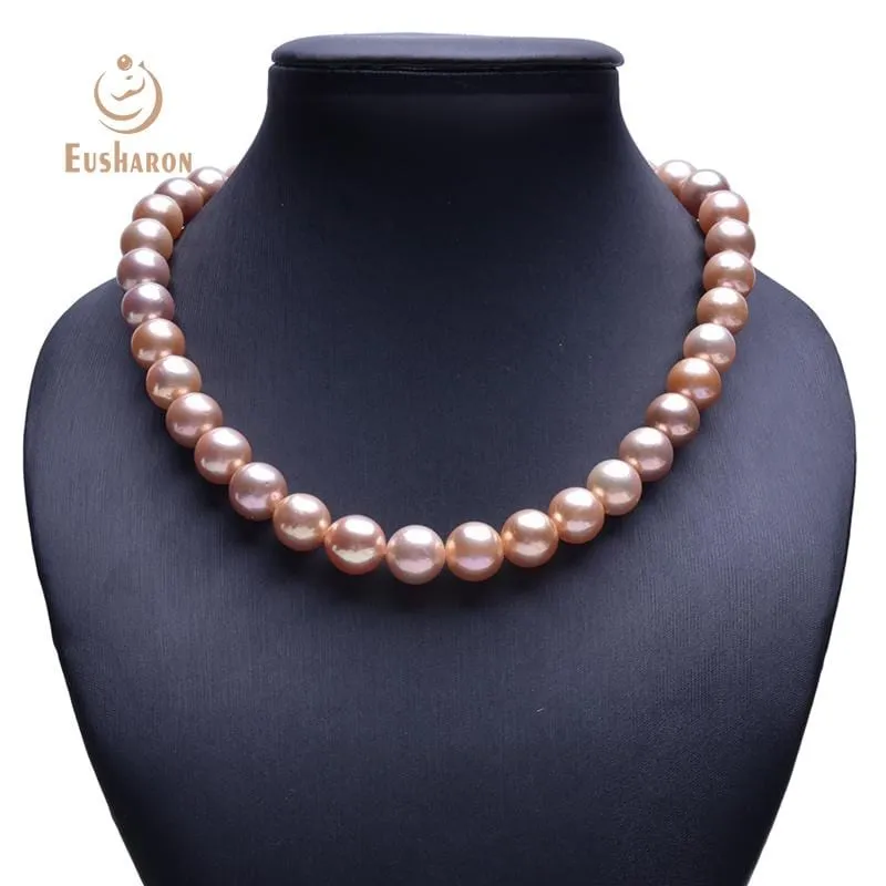 AAA Quality 10-12mm Edison Round Pearl Necklace