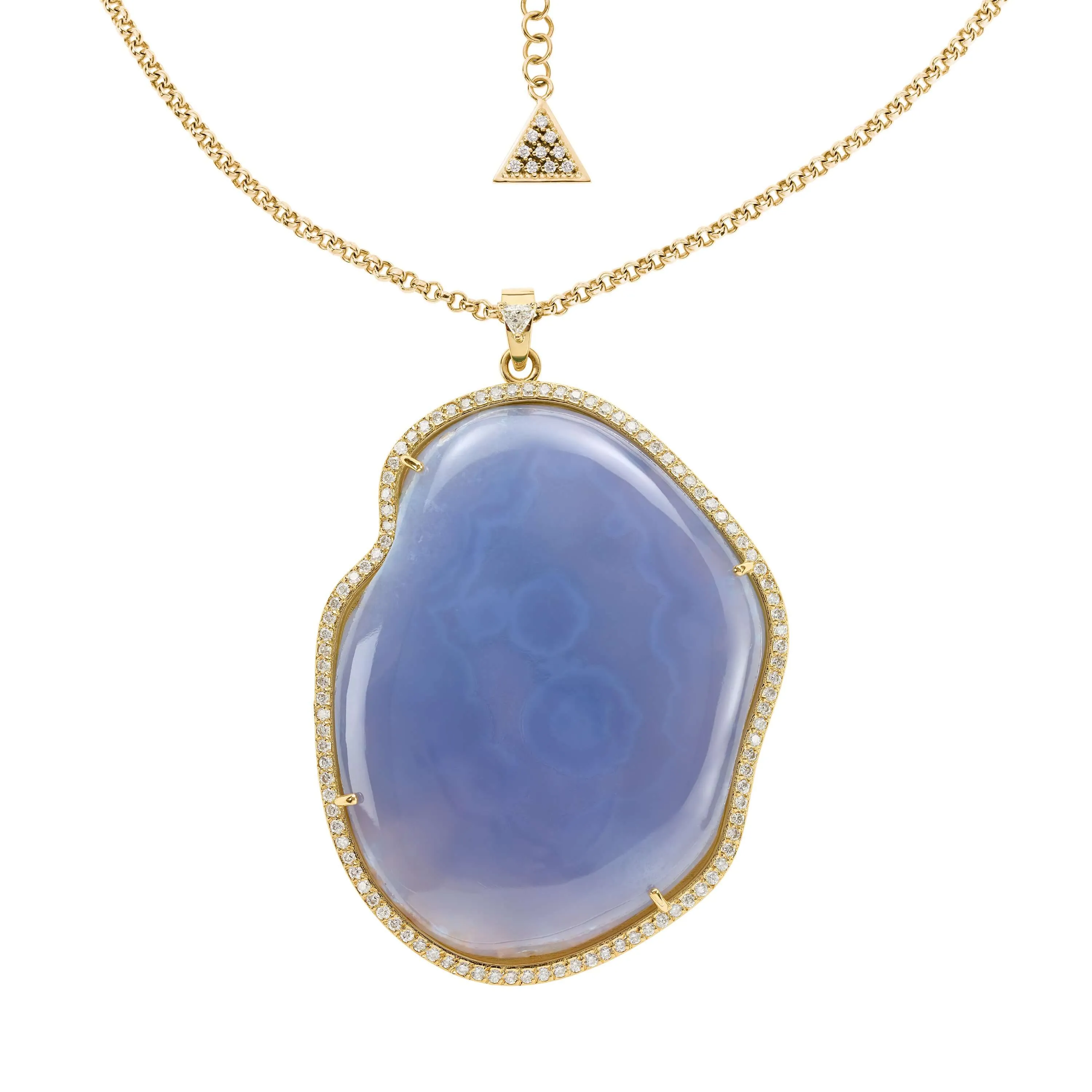 Adriana ~ Blue Chalcedony Necklace