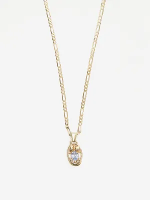 Alec Doherty Oval One Pendant Necklace - Gold/Sapphire