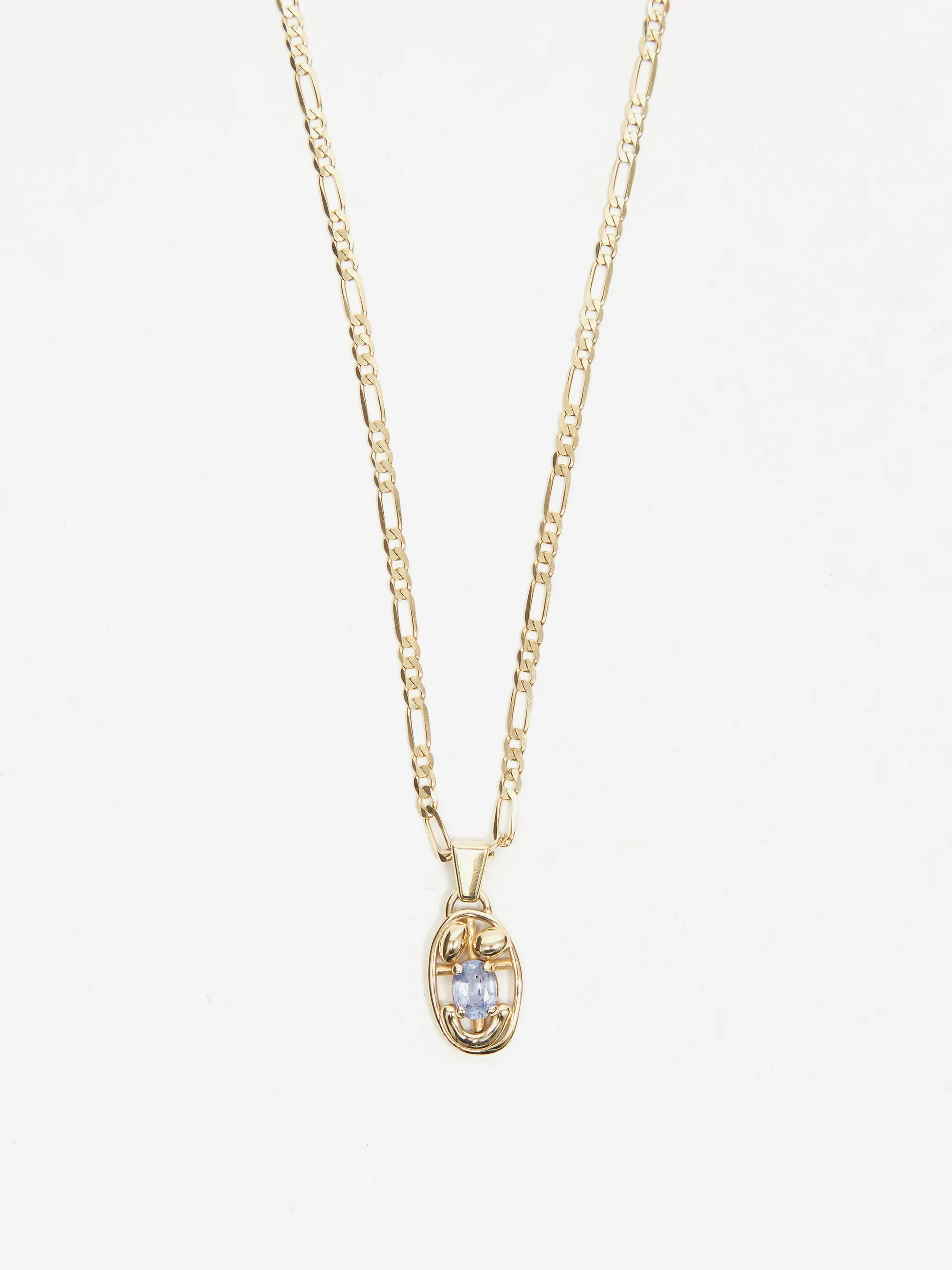 Alec Doherty Oval One Pendant Necklace - Gold/Sapphire