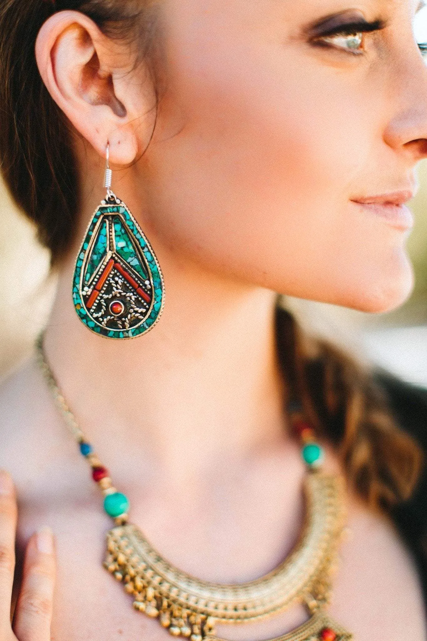 Bold and Beautiful Tibetan Earrings