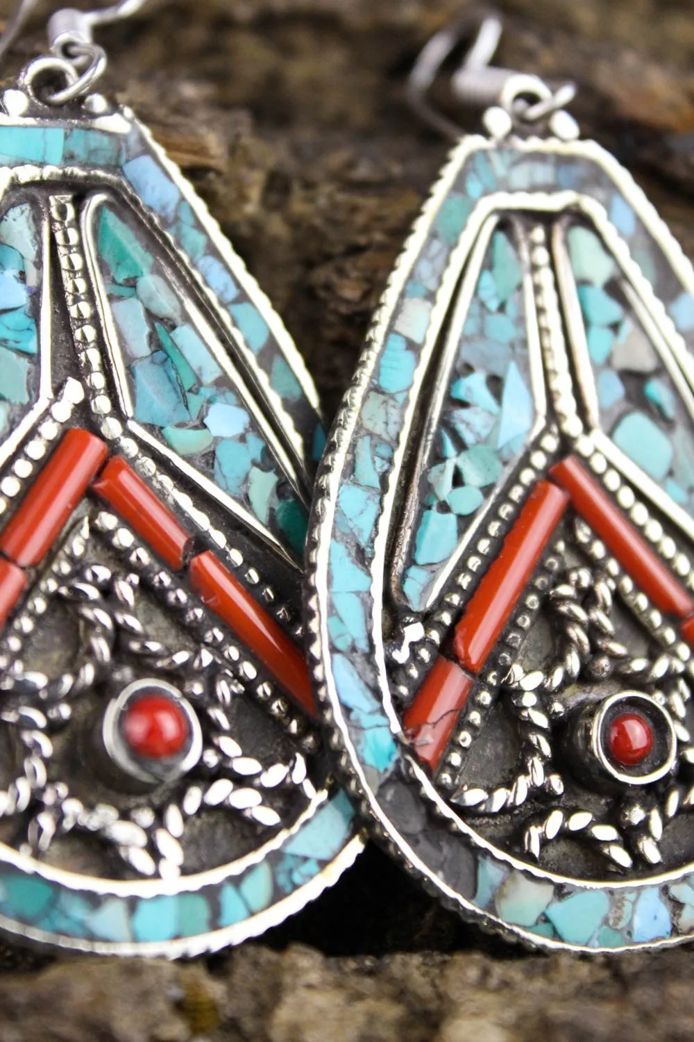 Bold and Beautiful Tibetan Earrings