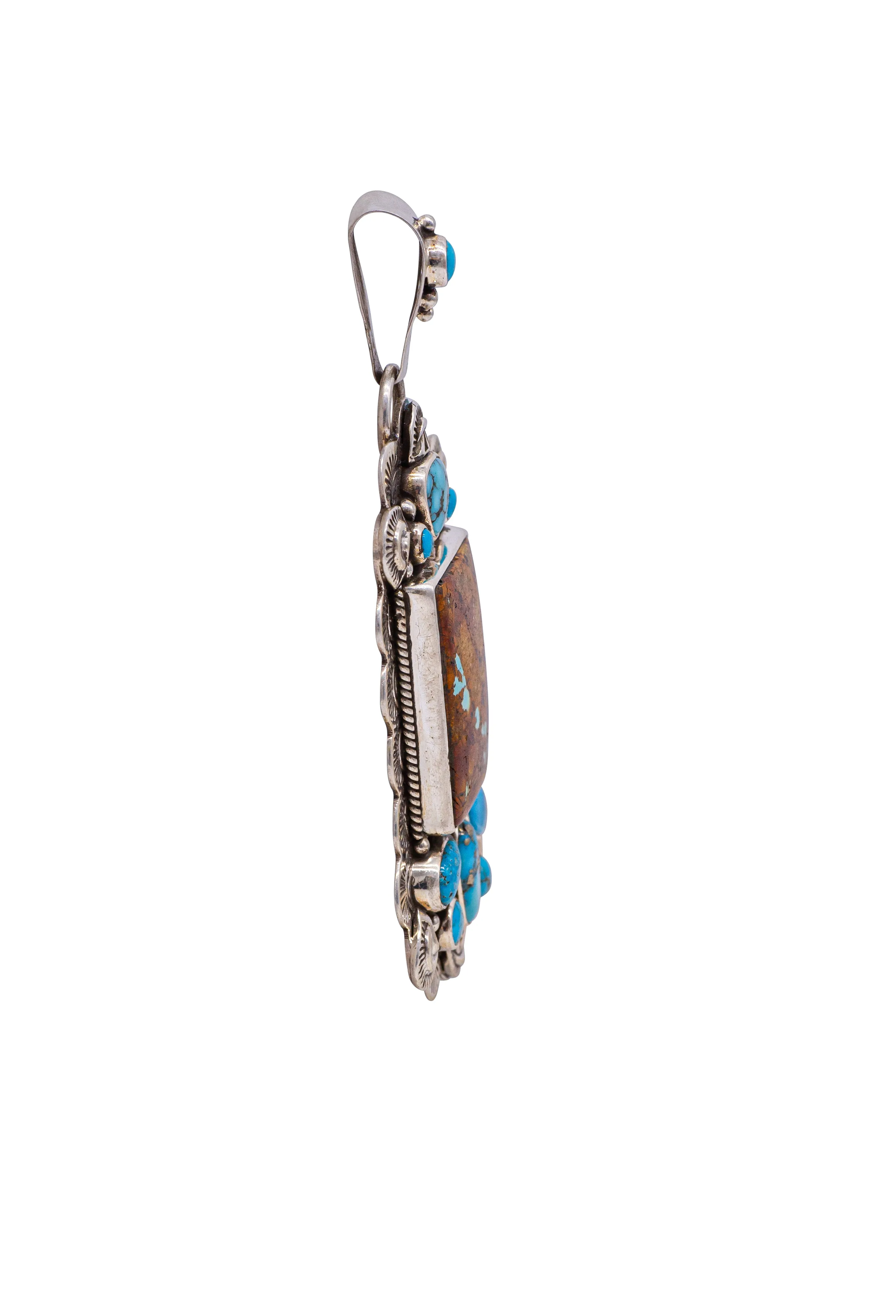 Boulder Turquoise, Dry Creek Turquoise, & Kingman Turquoise Pendant | Diane Wylie