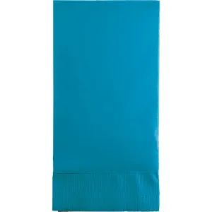 Bulk Turquoise 3 Ply Guest Towels (192 per Case)