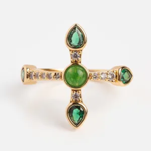 Camille Jade Cross Ring