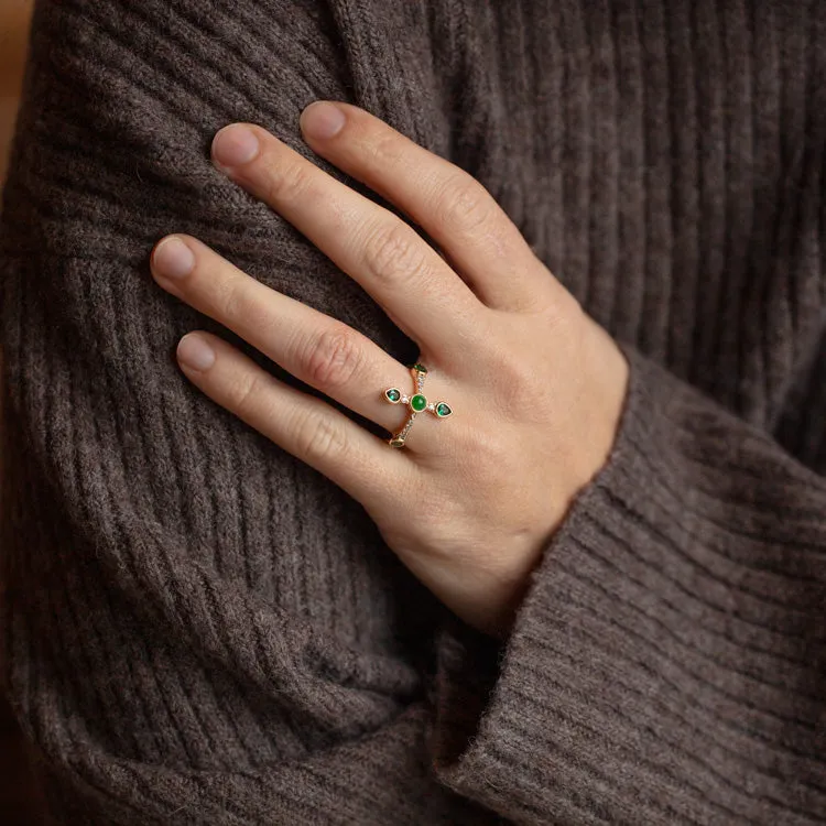 Camille Jade Cross Ring