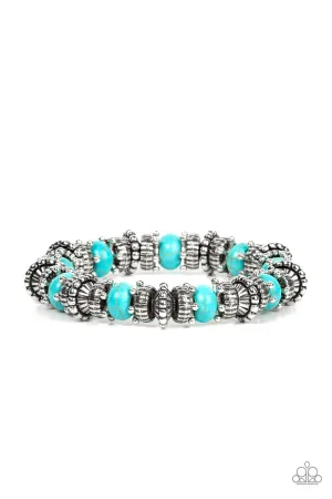 Canyon Crusher - Blue Bracelet - Paparazzi Accessories