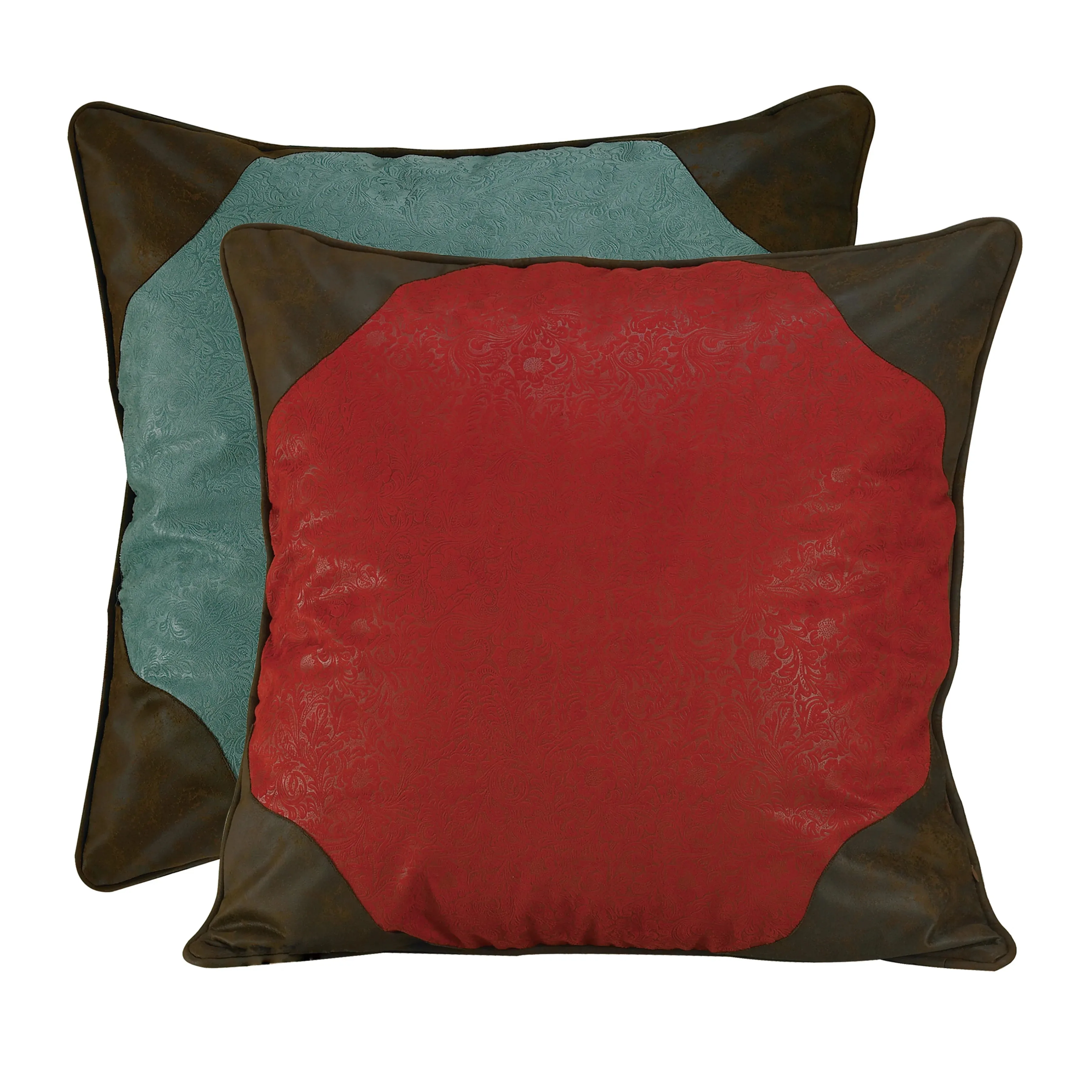 Cheyenne Red & Turquoise Reversible Euro Sham