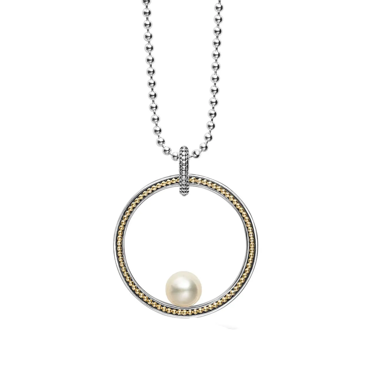 Circle Pearl Statement Necklace