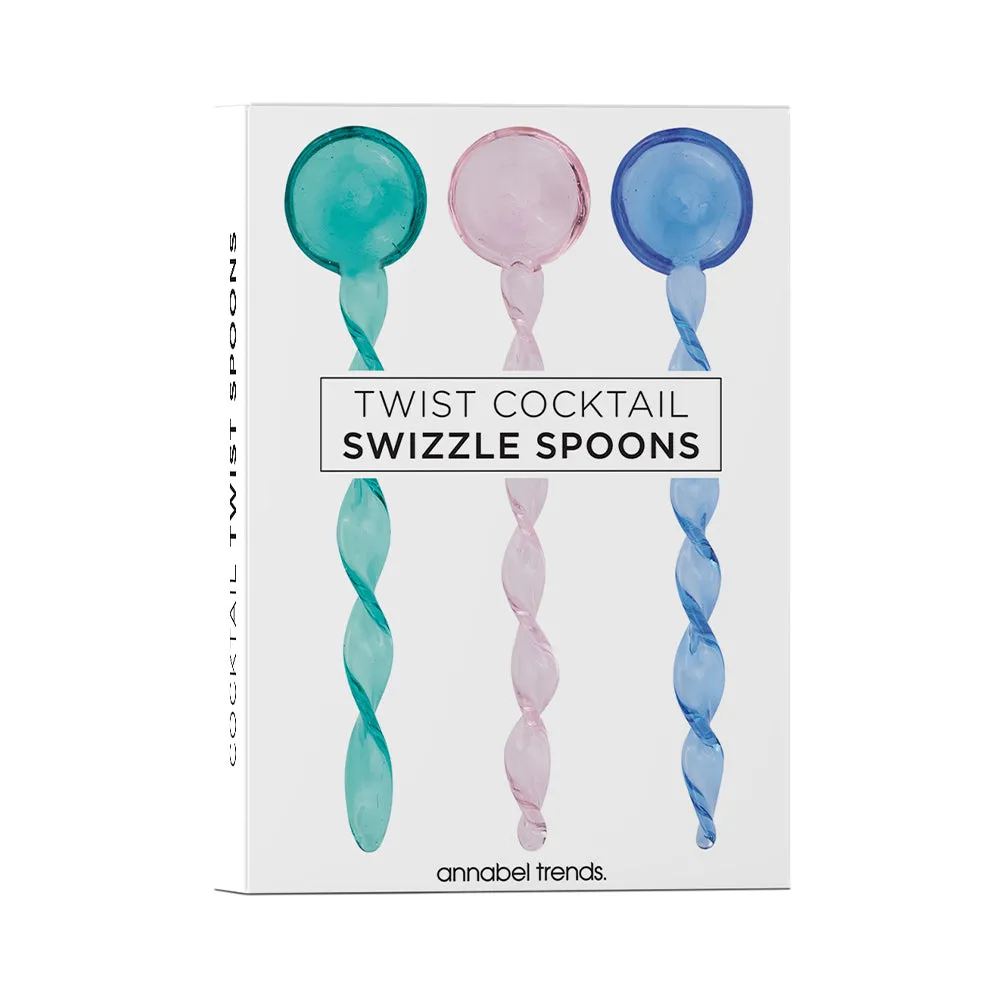 Cocktail Swizzle Spoons - Twist Set