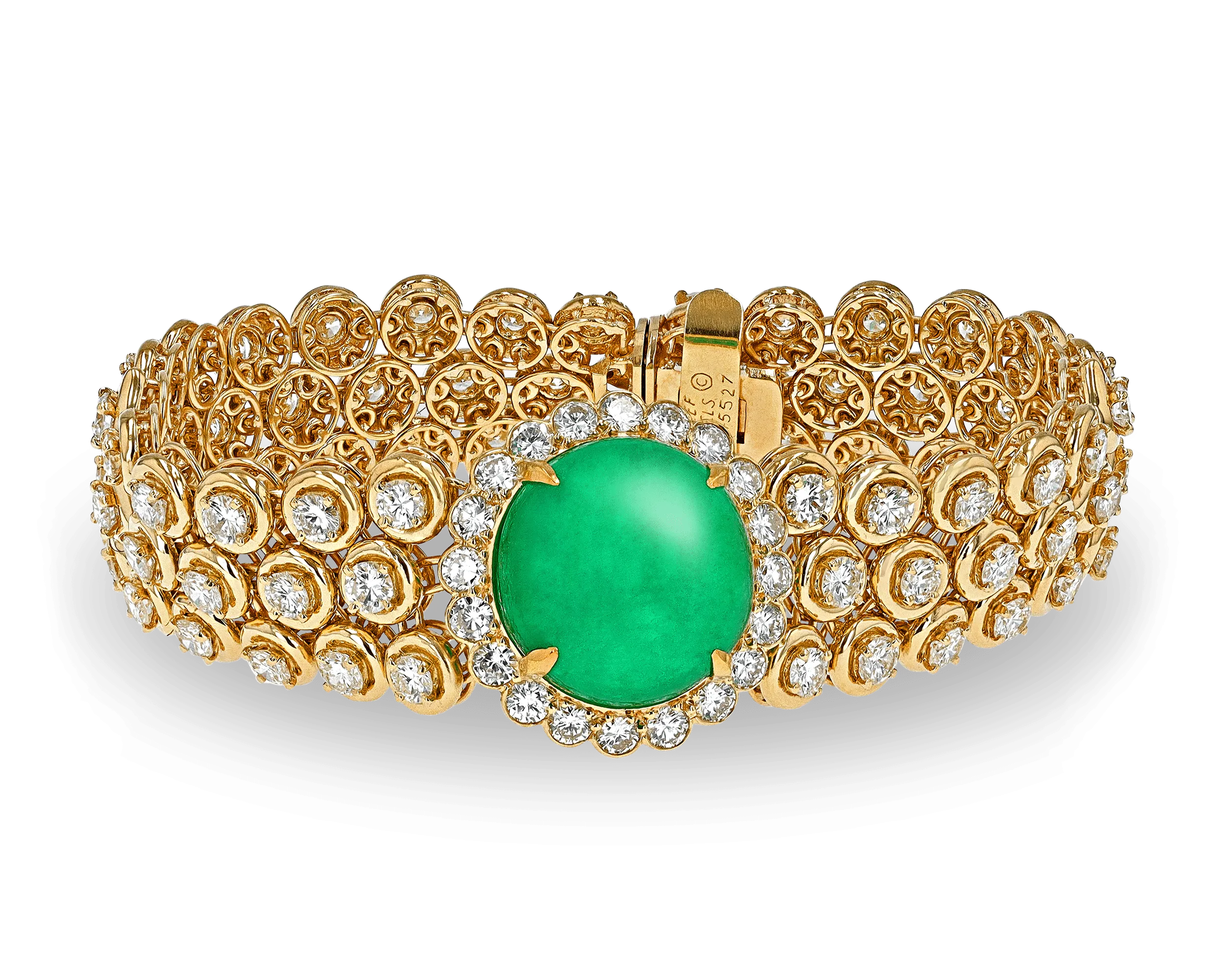 Colombian Emerald and Diamond Bracelet by Van Cleef & Arpels