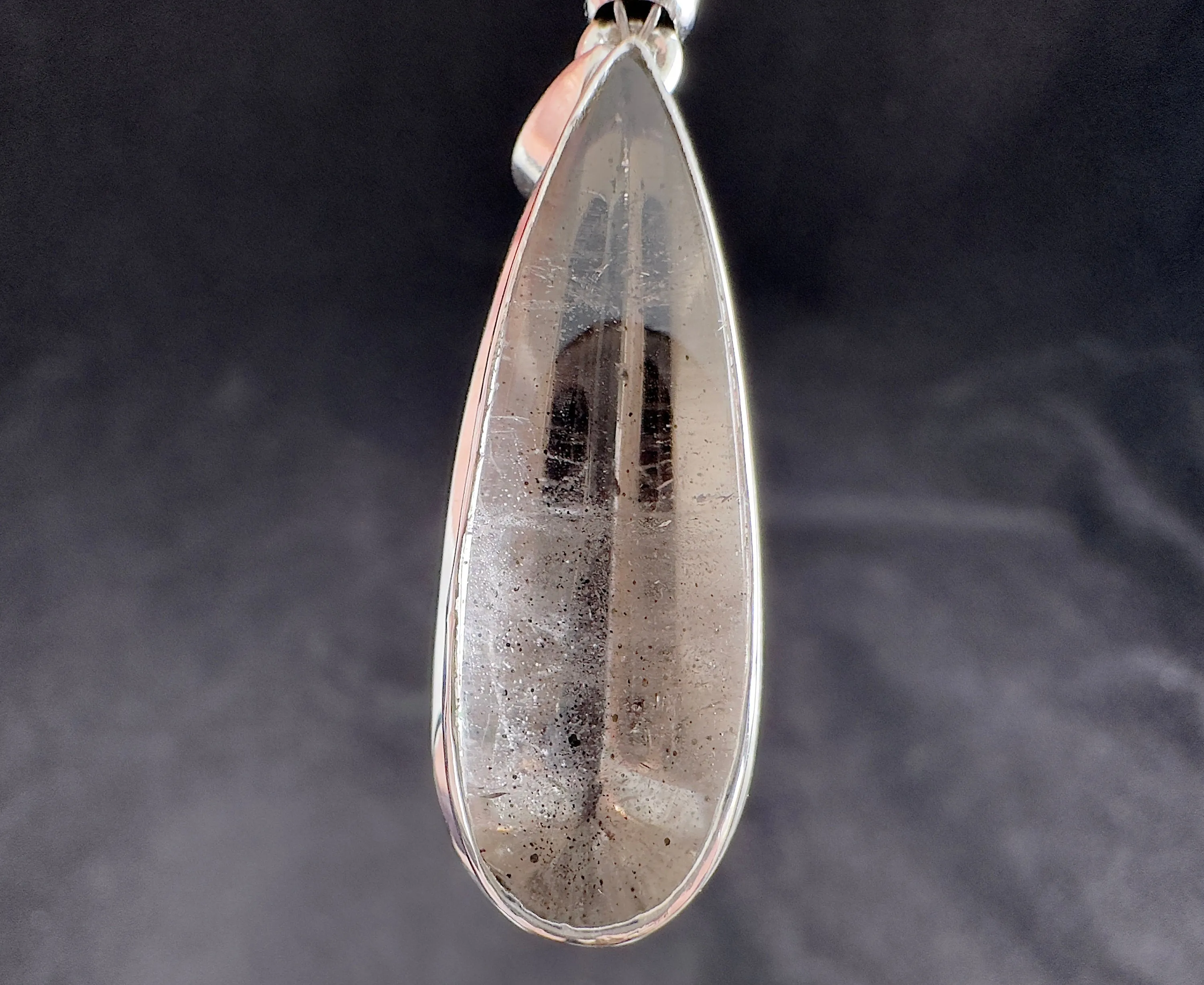 COVELLITE Pink Fire Quartz Crystal Pendant - Fine Jewelry, Healing Crystals and Stones, 54317