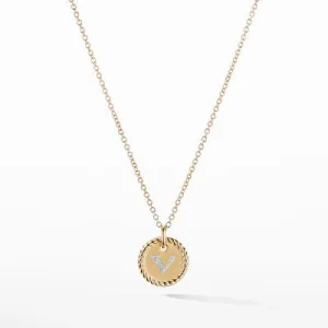 David Yurman Initial 'V' Necklace