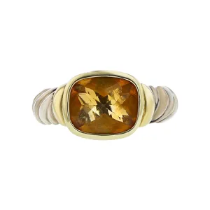 David Yurman Noblesse Ring with Citrine and Gold