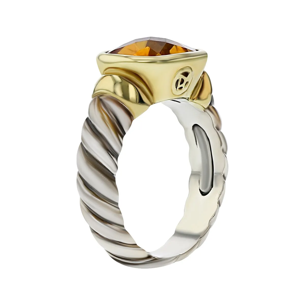 David Yurman Noblesse Ring with Citrine and Gold