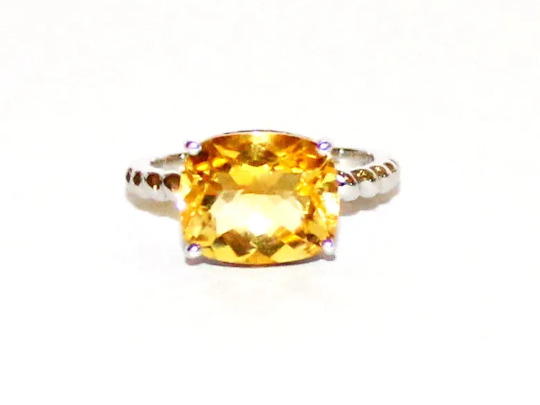 East & West Citrine Ring