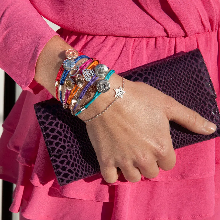 FESTIVAL TIME! 65%  DISCOUNT Sterling Silver Caring Bracelets: Jaguar, and Tribal Pattern Button Fasteners