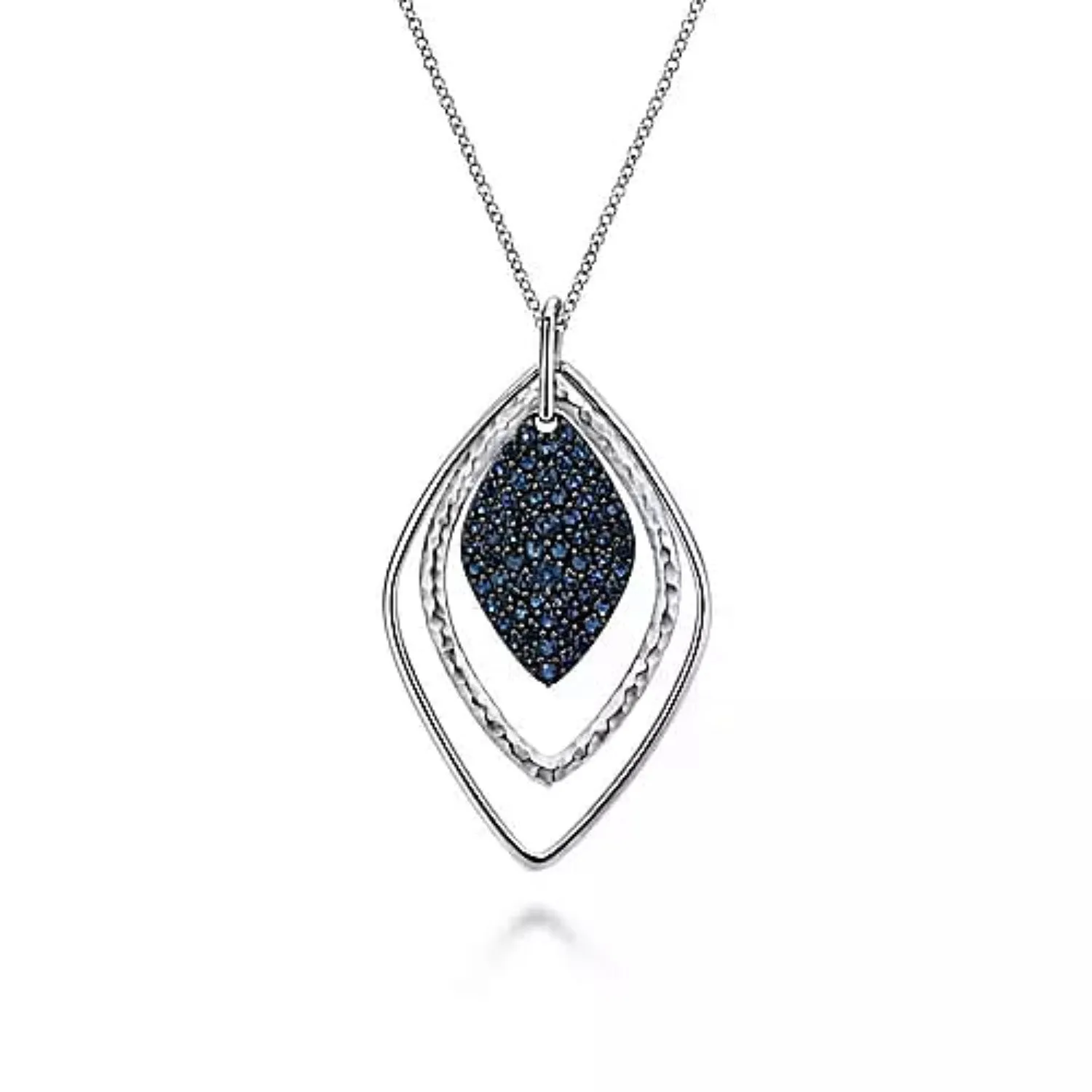 Gabriel & Co. Sterling Silver & Gemstone Teardrop Pendant