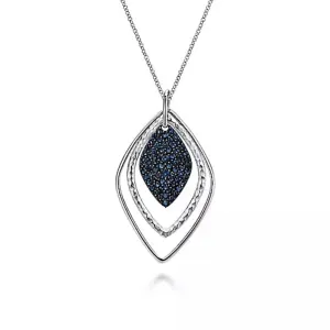 Gabriel & Co. Sterling Silver & Gemstone Teardrop Pendant