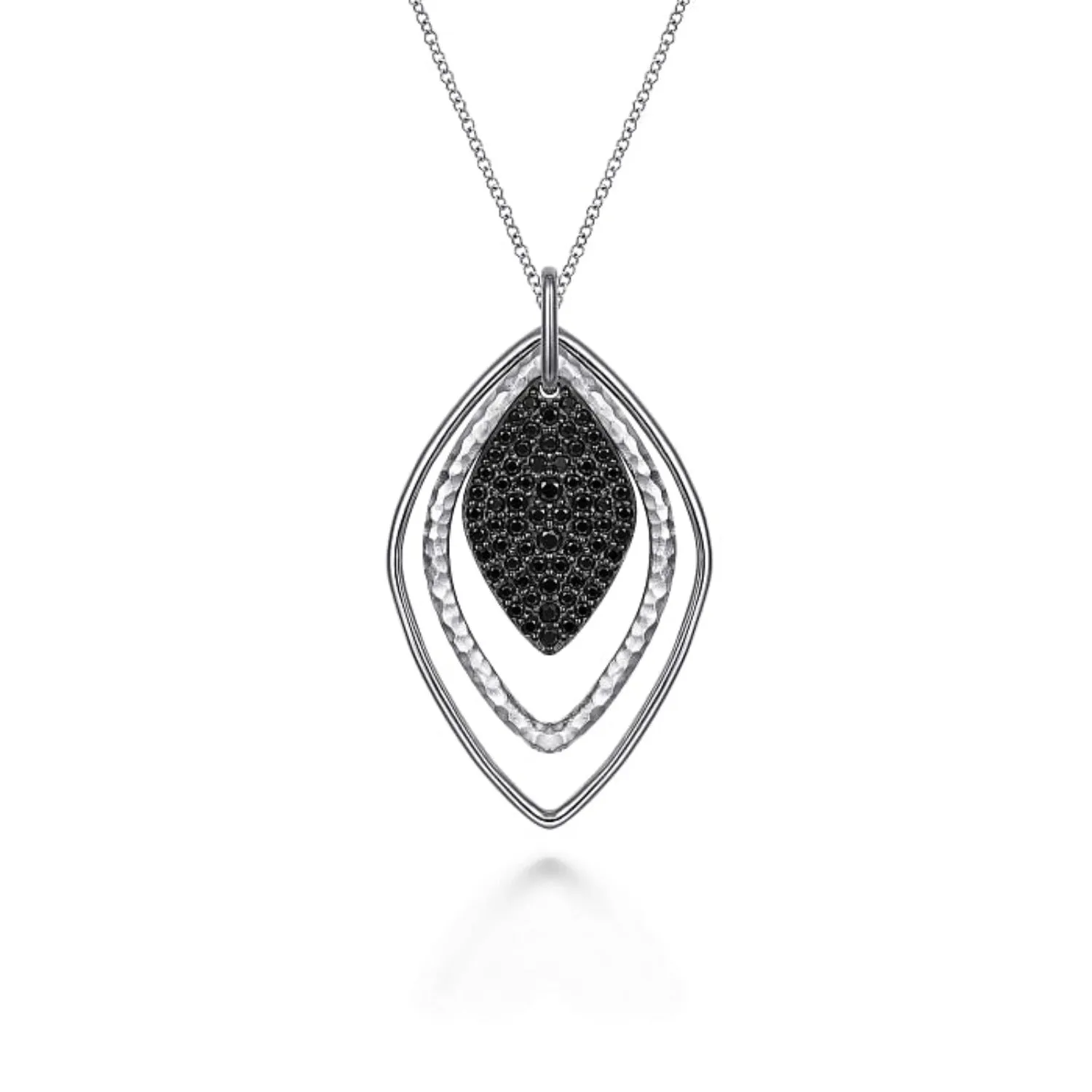 Gabriel & Co. Sterling Silver & Gemstone Teardrop Pendant