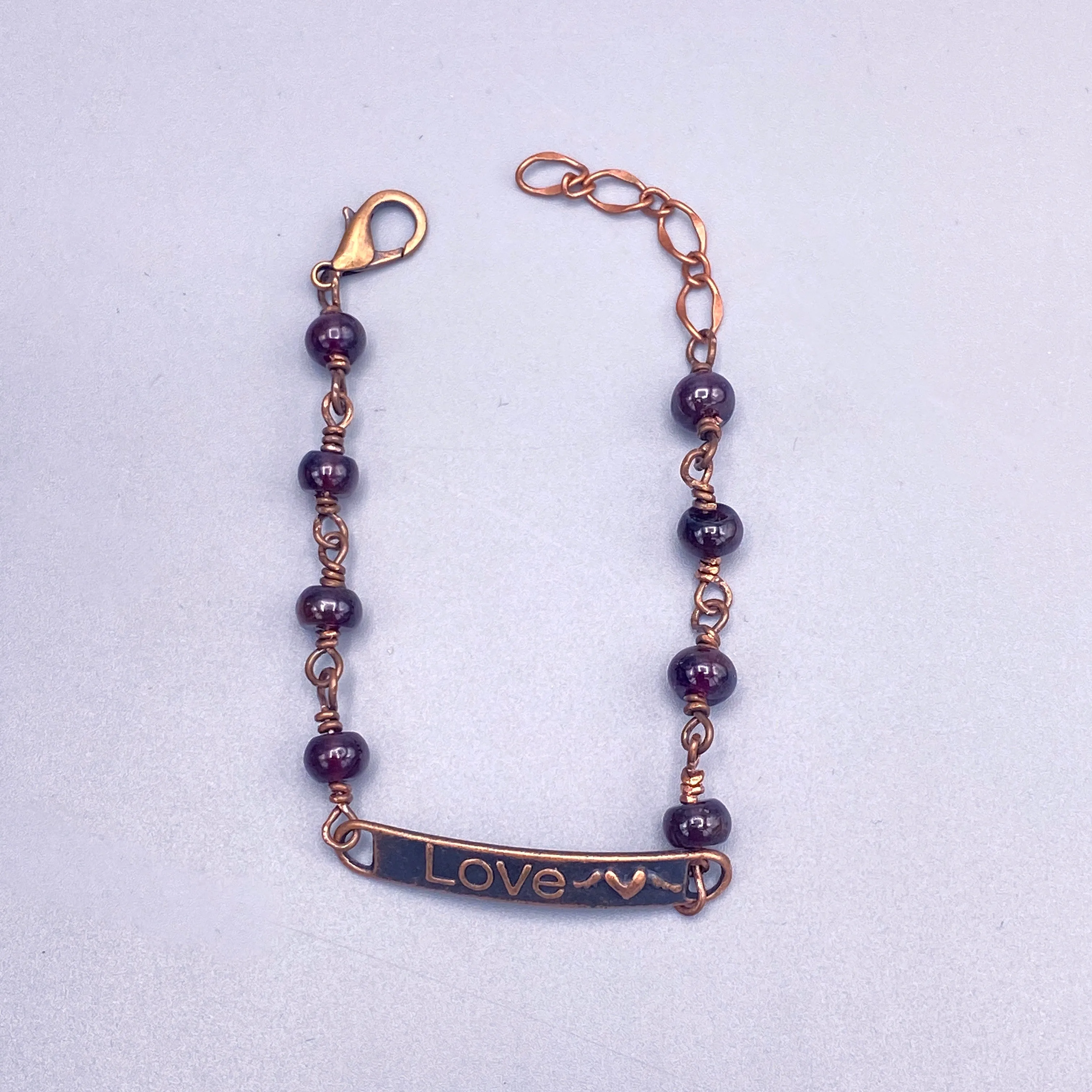 Garnet Love Bracelet