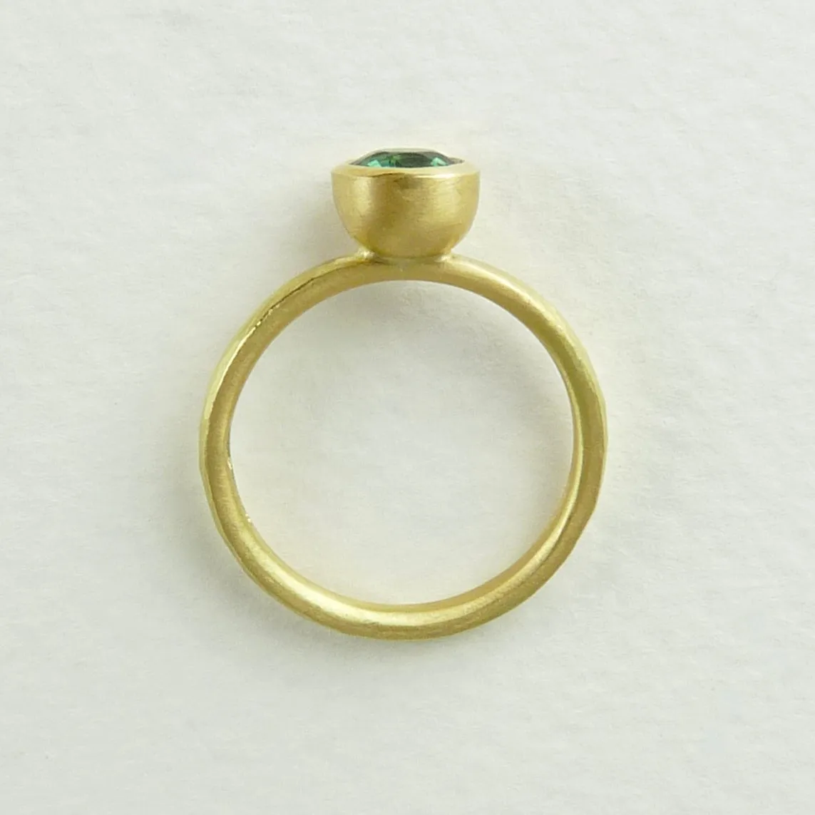 Green Tourmaline 18ct Gold Ring