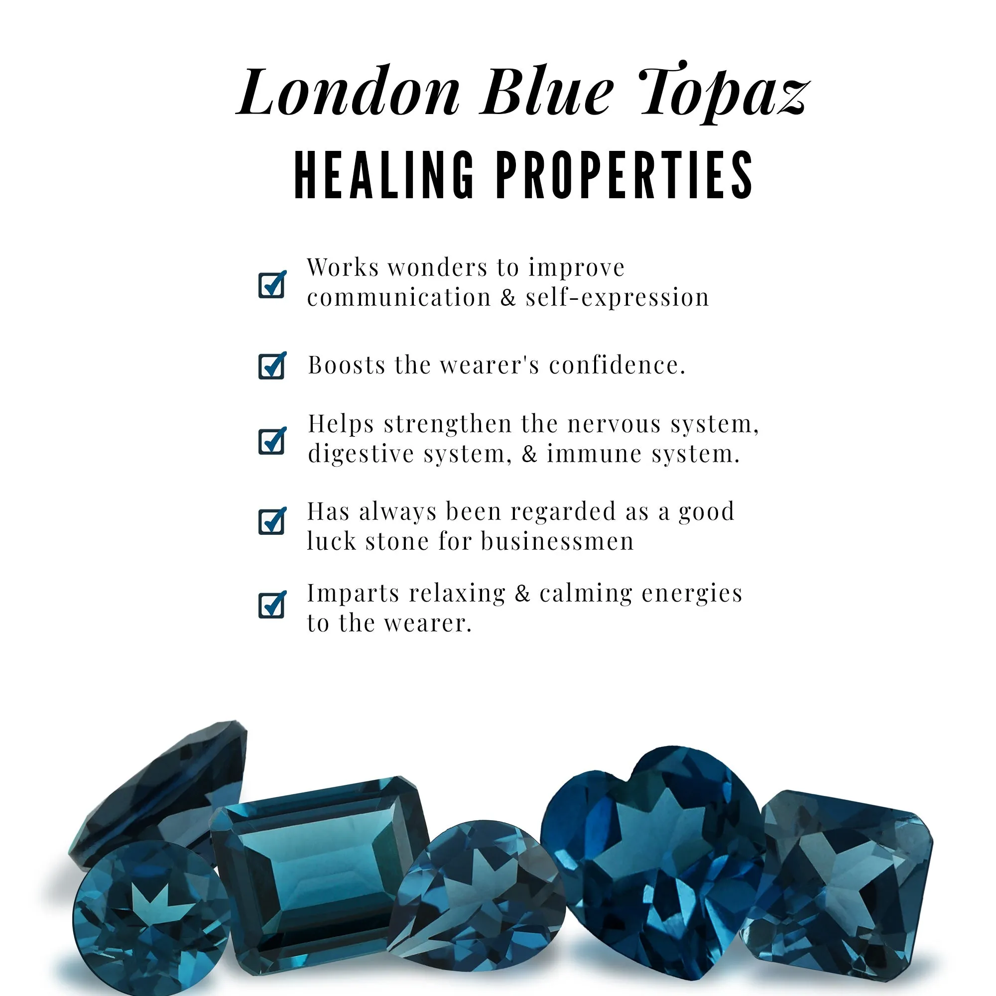 Heart Shape London Blue Topaz Ring Set with Diamond