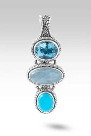 His Peace Guards Pendant™ in Aquamarine