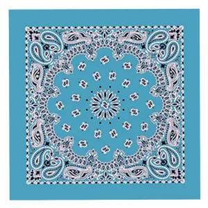 Hot Leathers BAP1012 Classic Turquoise Paisley Bandana