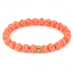 JILZARAH Coral Disco Stack Bracelet