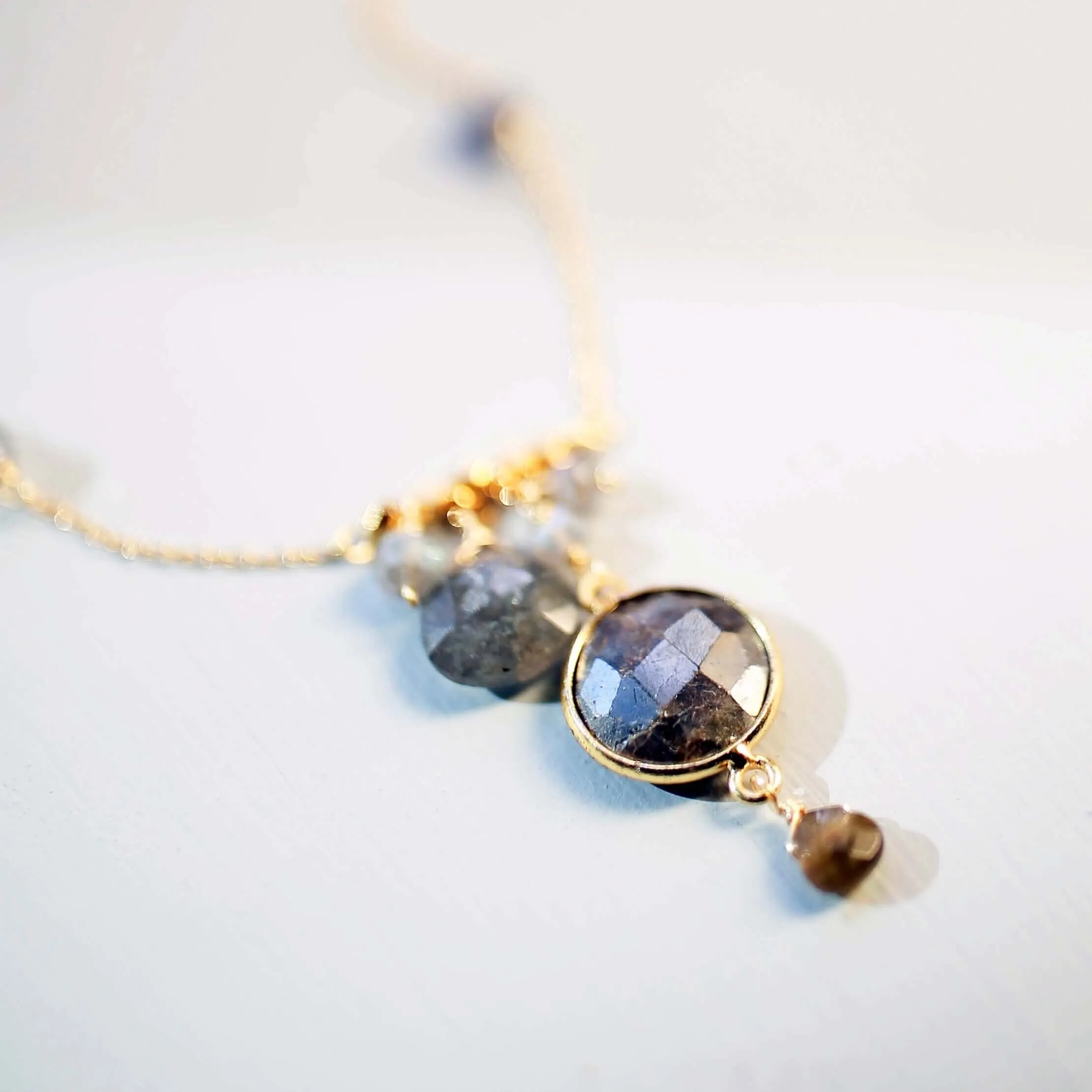 Labradorite Bezel Necklace