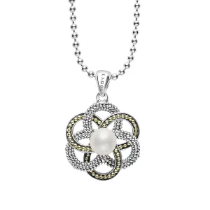 Love Knot Pearl Pendant Necklace