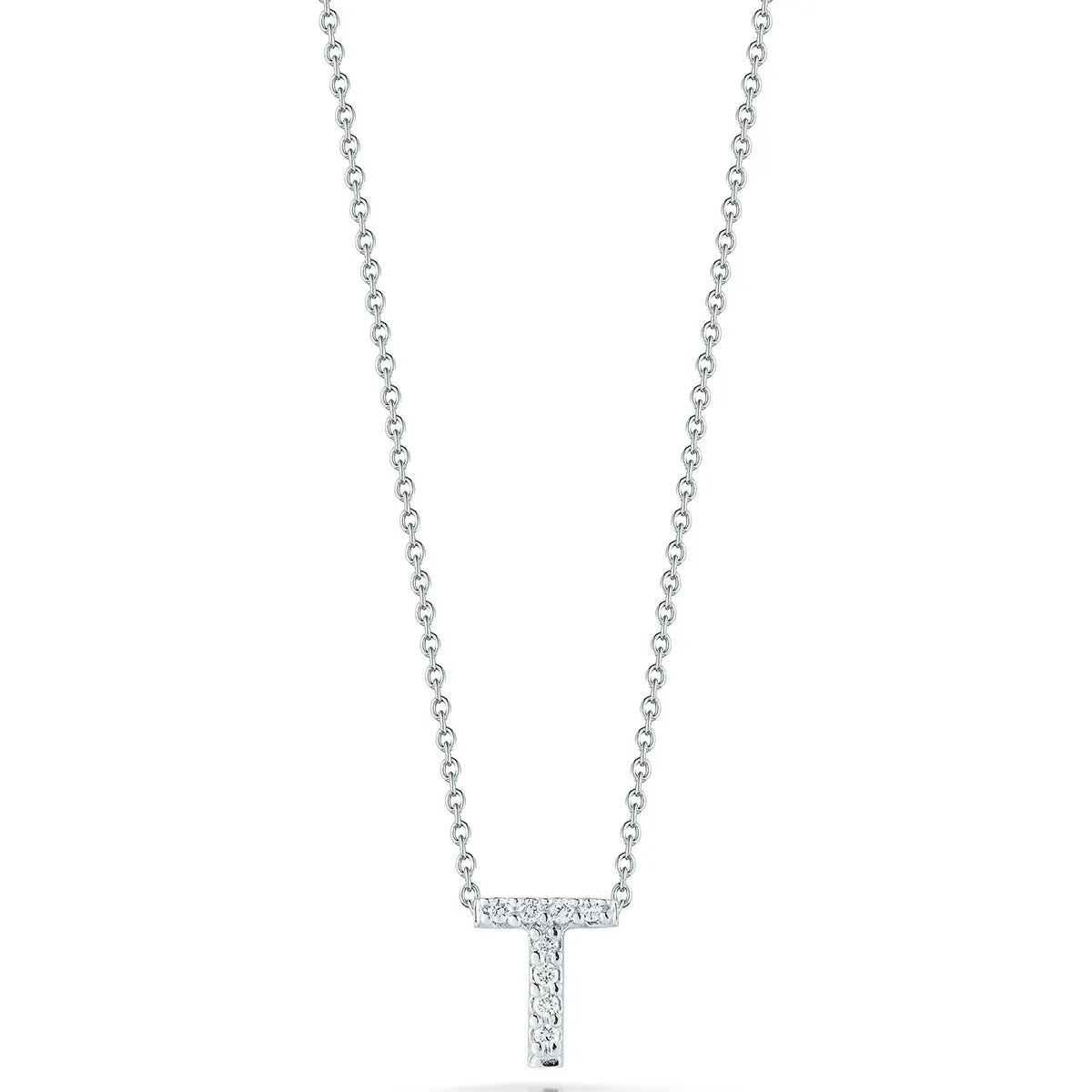 Love Letter T Pendant with Diamonds