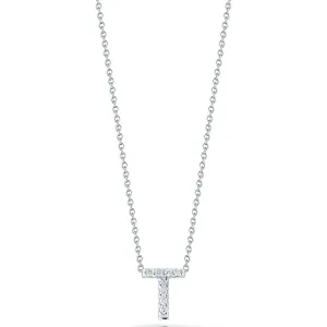 Love Letter T Pendant with Diamonds