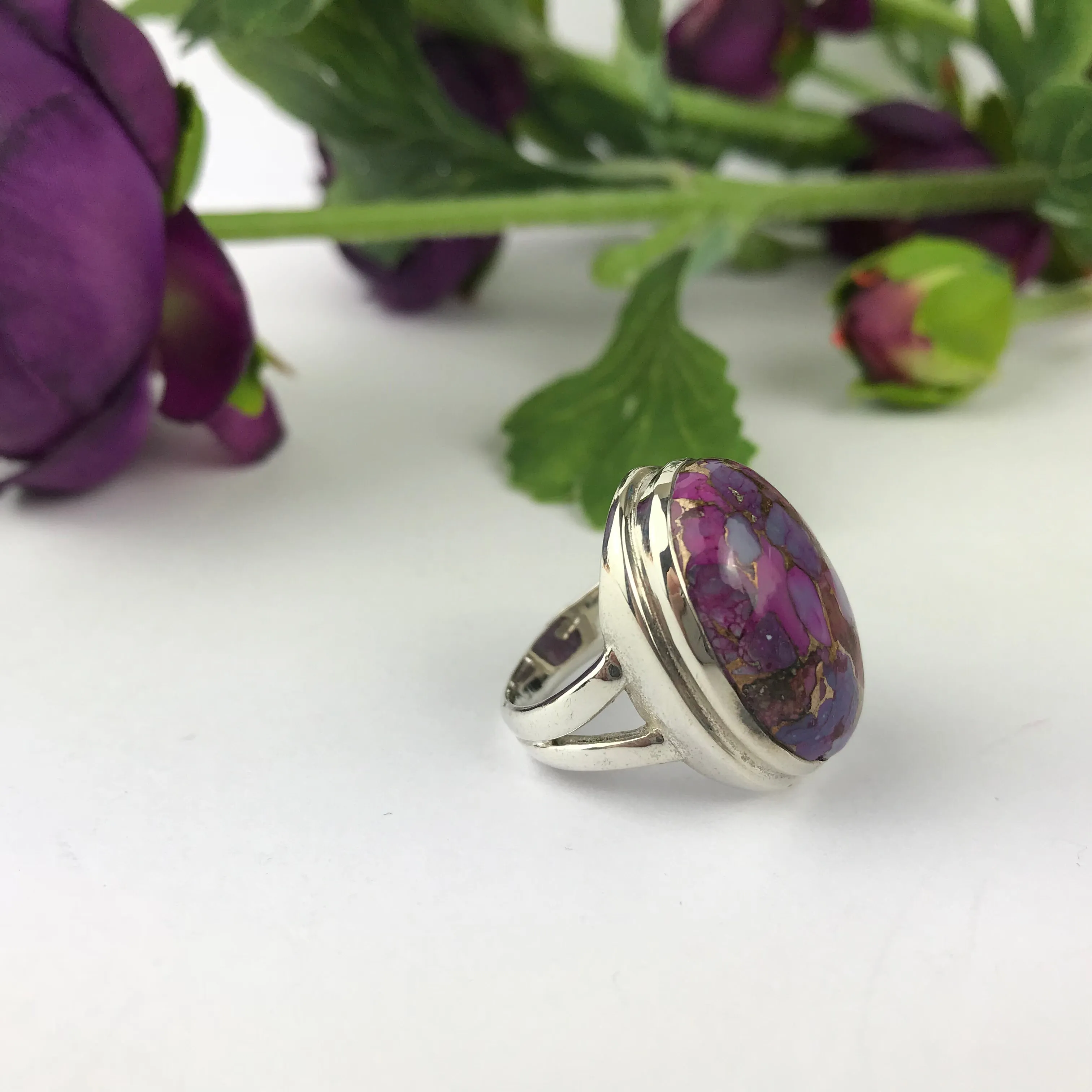 Marbled Violet Ring - SR1218