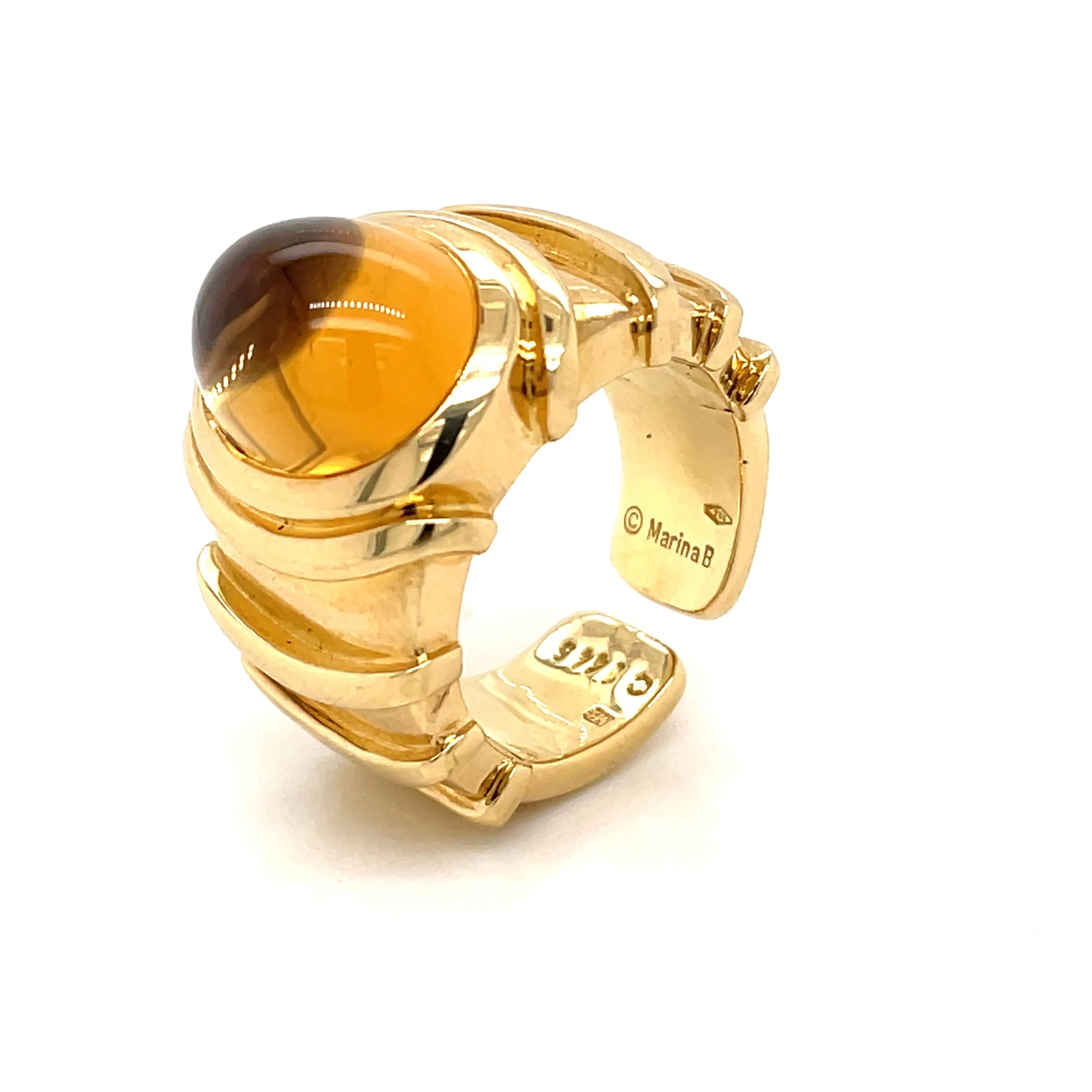 Marina B Citrine Gold Ring