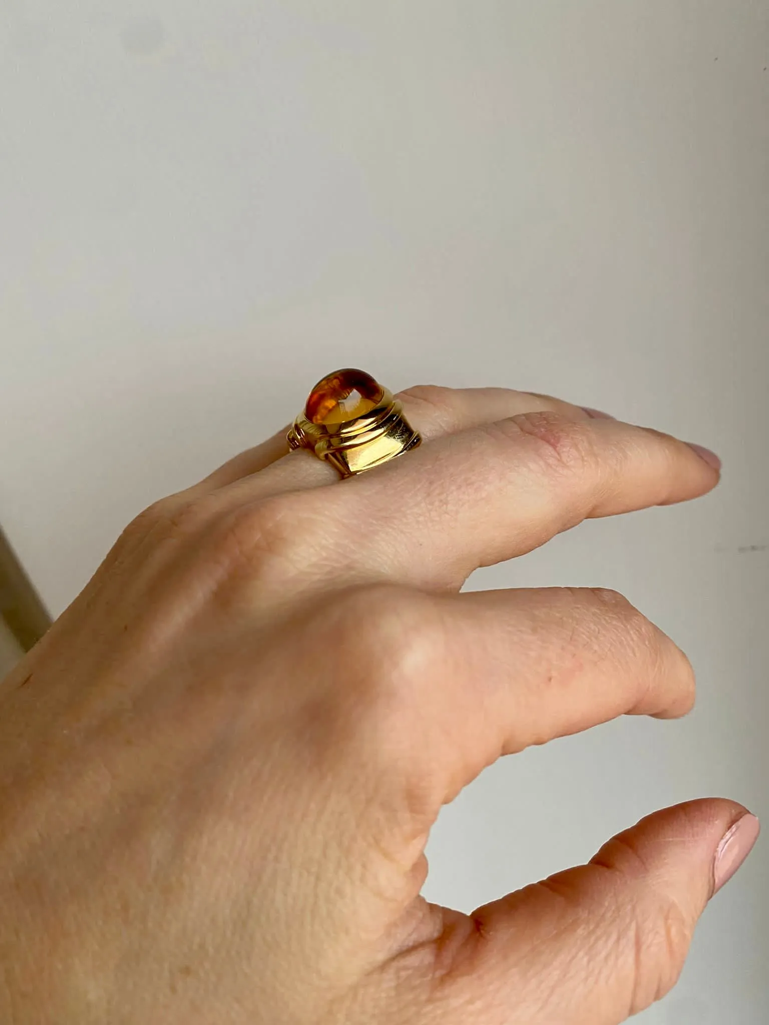 Marina B Citrine Gold Ring