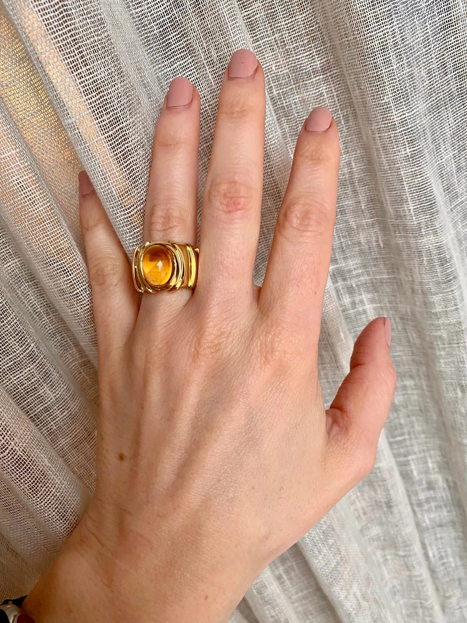 Marina B Citrine Gold Ring