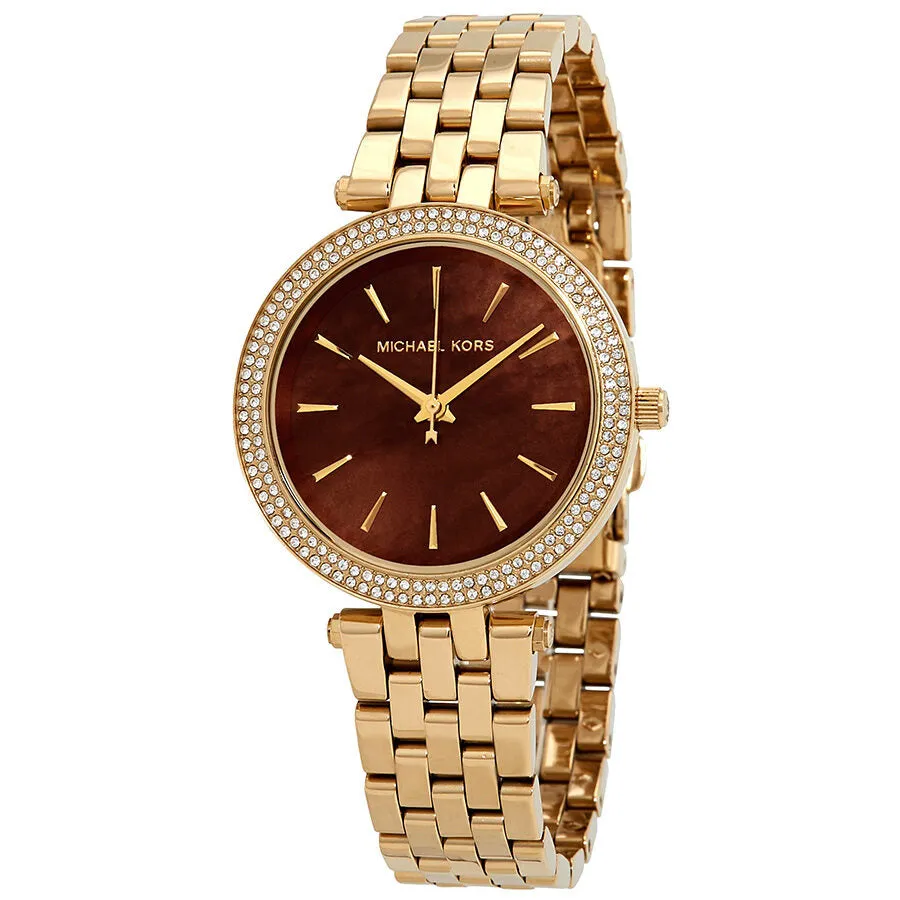 Michael Kors Mini Darci Garnet Mother of Pearl Dial Ladies Watch MK3583