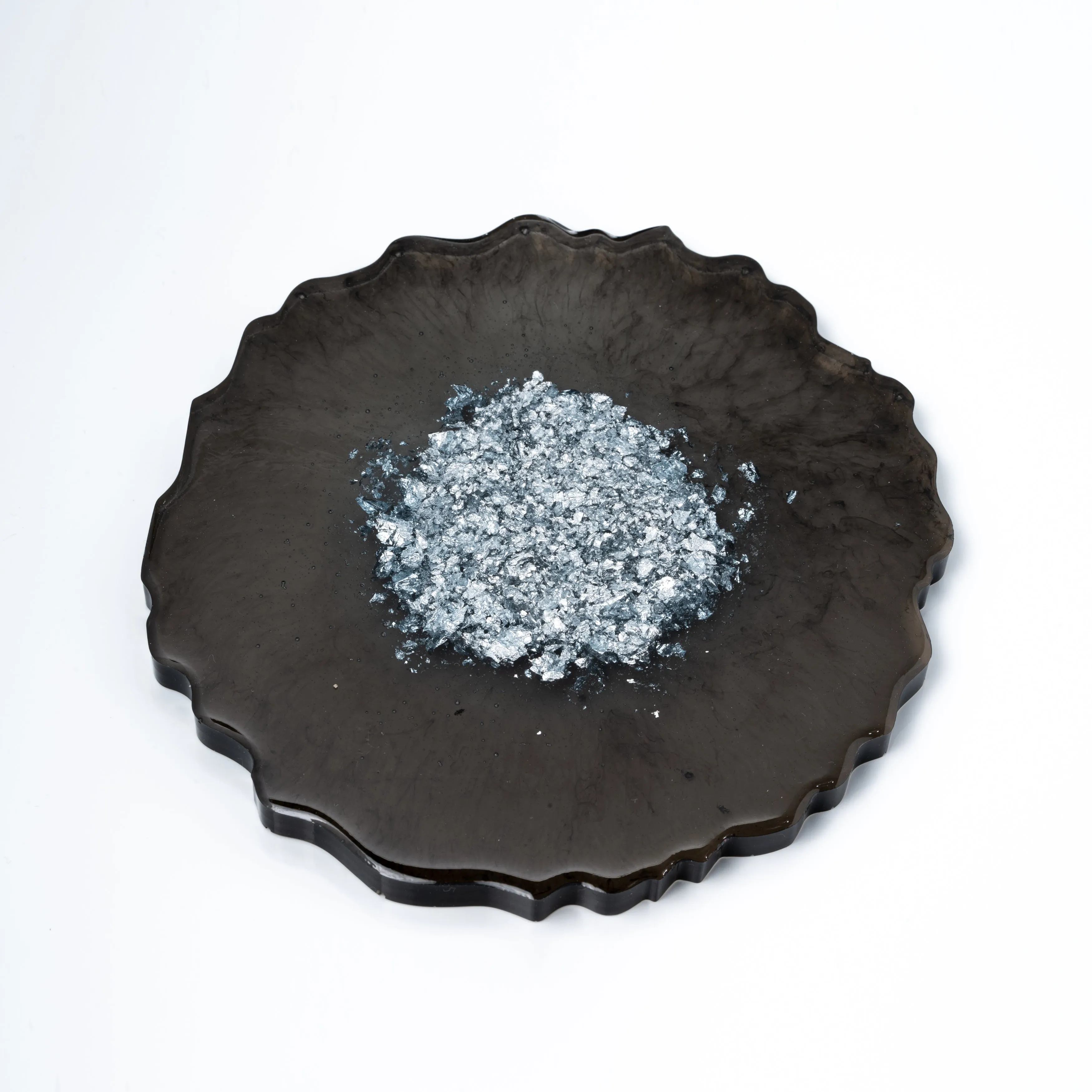 Midnight Blue Geode Cocktail Coaster Set