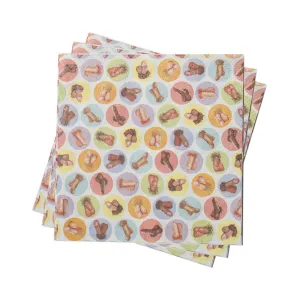 Mini Penis Napkins Pack Of 8