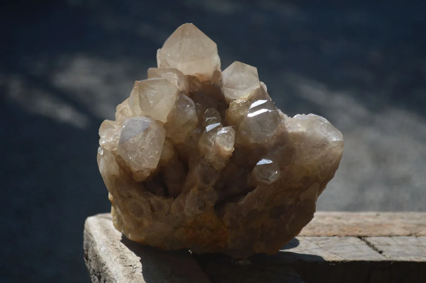 Natural Cascading Smokey Quartz Cluster x 1 From Luena, Congo