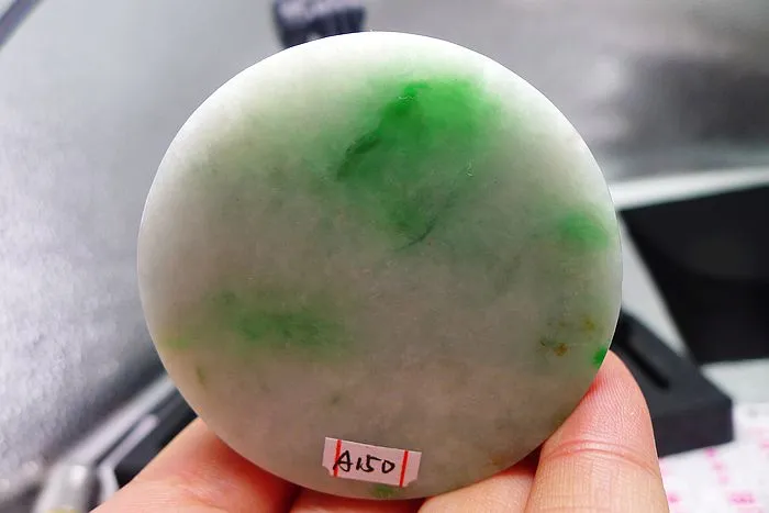 Natural Jade Rough Jadeite Raw (128g,5.55X1.55cm)