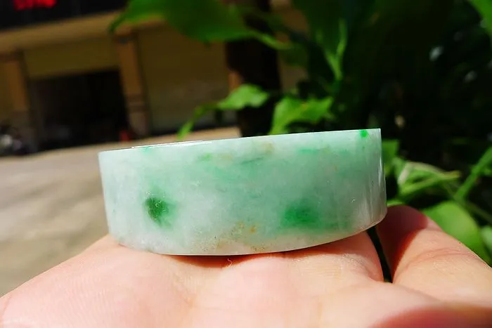 Natural Jade Rough Jadeite Raw (128g,5.55X1.55cm)