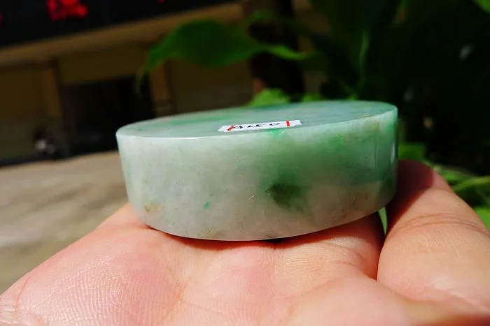 Natural Jade Rough Jadeite Raw (128g,5.55X1.55cm)