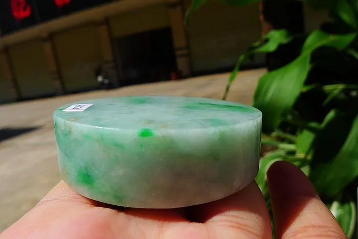 Natural Jade Rough Jadeite Raw (128g,5.55X1.55cm)