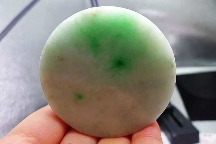 Natural Jade Rough Jadeite Raw (128g,5.55X1.55cm)